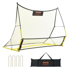 VEVOR Soccer Trainer, 2-IN-1 Portable Soccer Rebounder Net, 71"x40" Iron Soccer Practice Equipment, Sports Football Rebounder Wall with Portable VEVOR Soccer Trainer, 2-IN-1 Portable Soccer Rebounder Net, 71"x40" Iron Soccer Practice Equipment, Sports Football Rebounder Wall with Portable